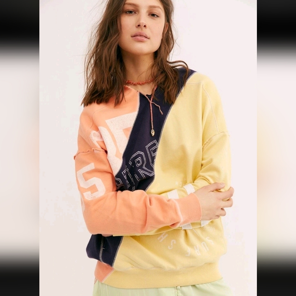 We The Free Beach Break Graphic Oversized Hoodie Pullover Small NWT$168 - Picture 5 of 7